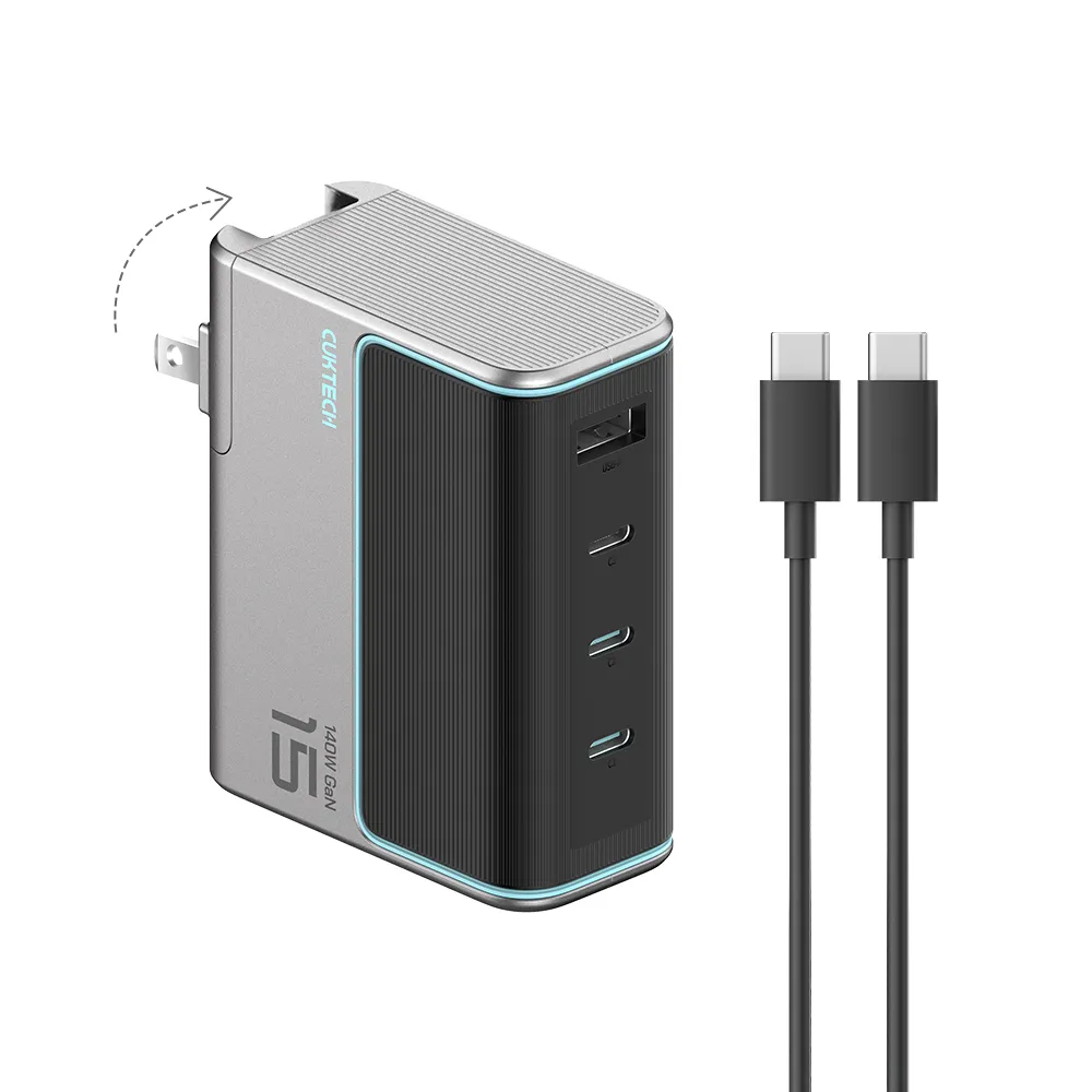 【CUKTECH 酷態科】AD1404US 140W 3C1A 15號 GaN 140W 氮化鎵 充電器 筆電充電器 快充頭