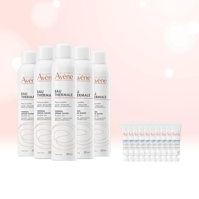 【Avene 雅漾】雙11限定★官方直營 活泉水穩膚噴霧300mlx5入組(保濕化妝水/舒緩乾癢敏弱)