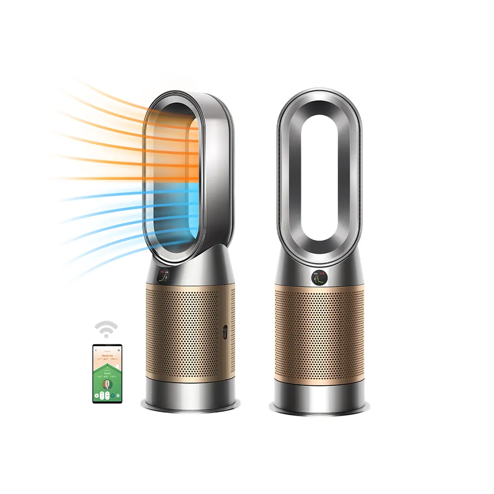 【dyson 戴森】HP12 Purifier Hot+Cool De-NOx三合一甲醛NOx偵測涼暖空氣清淨機(鎳金色)