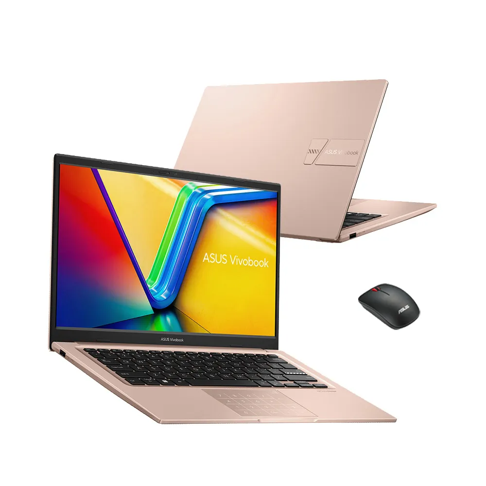 【ASUS 華碩】滑鼠組★14吋Core 5輕薄筆電(Core 5-120U/8G/512G SSD/W11/VivoBook X1404VA)