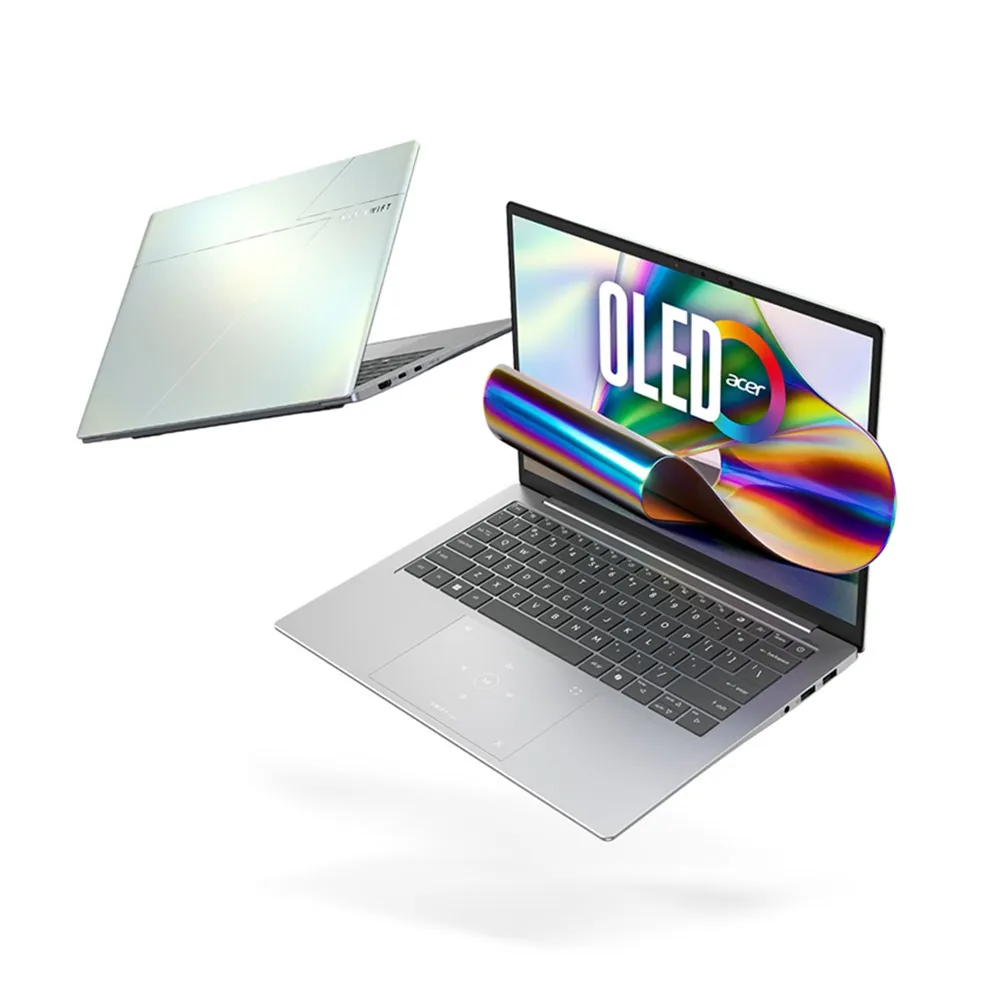 【Acer 宏碁】65W快充組★14吋OLED 999g輕薄AI筆電(Swift Edge/SFE14-I51-51PZ/Ultra 5-325/16G/512G/W11)