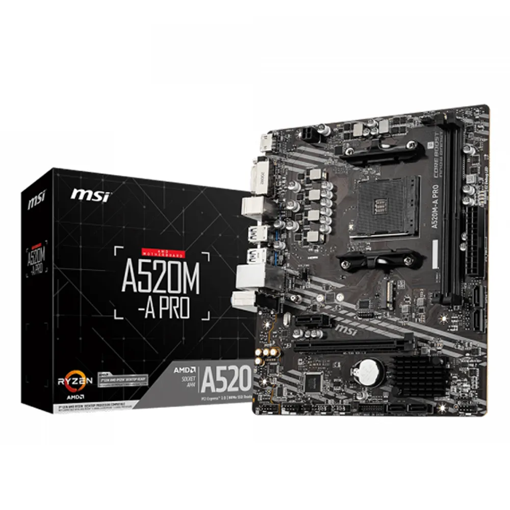 【MSI 微星】A520M-A PRO DDR4  主機板