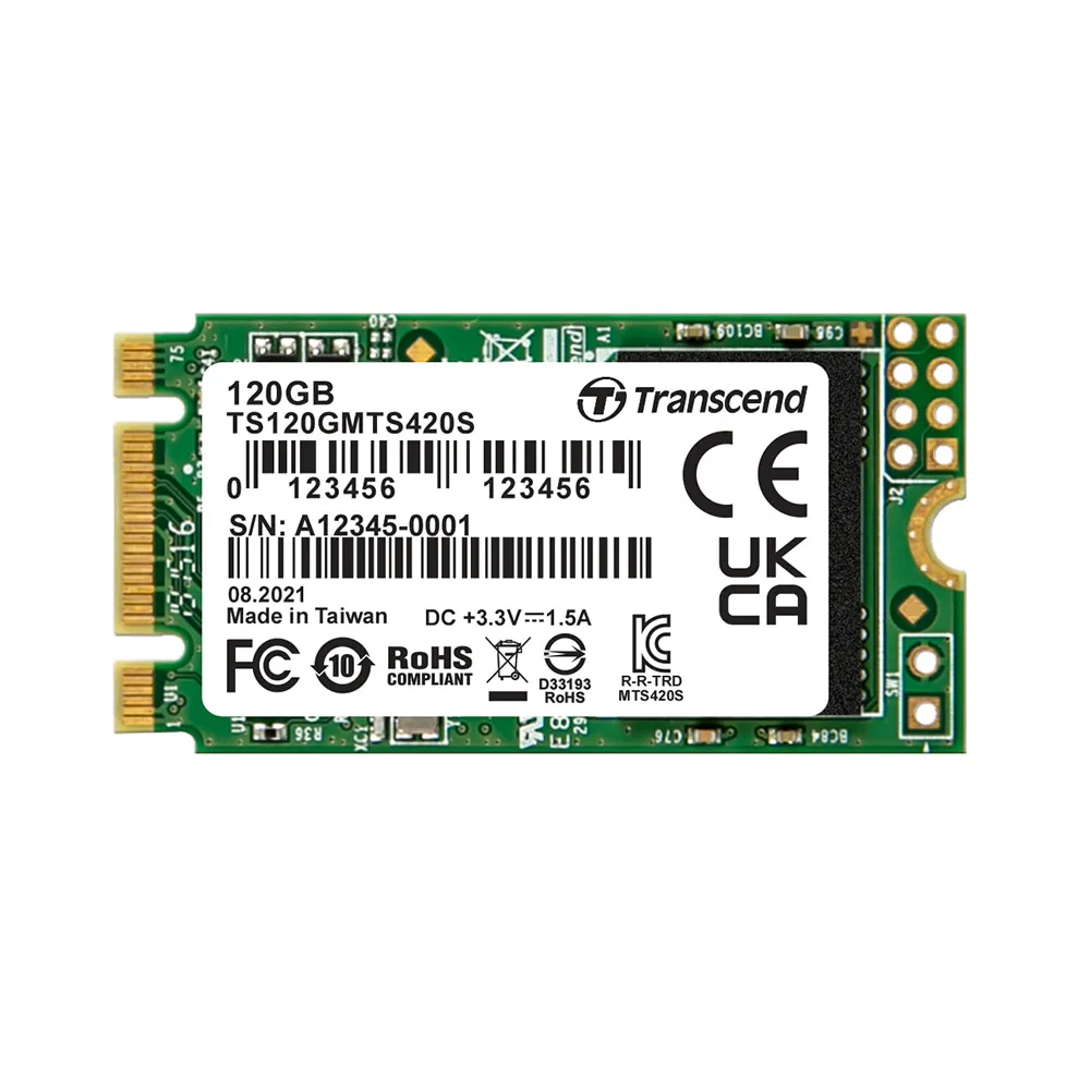 【Transcend 創見】MTS420S 120GB M.2 2242 SATA III SSD固態硬碟(TS120GMTS420S 新舊包裝隨機出貨)