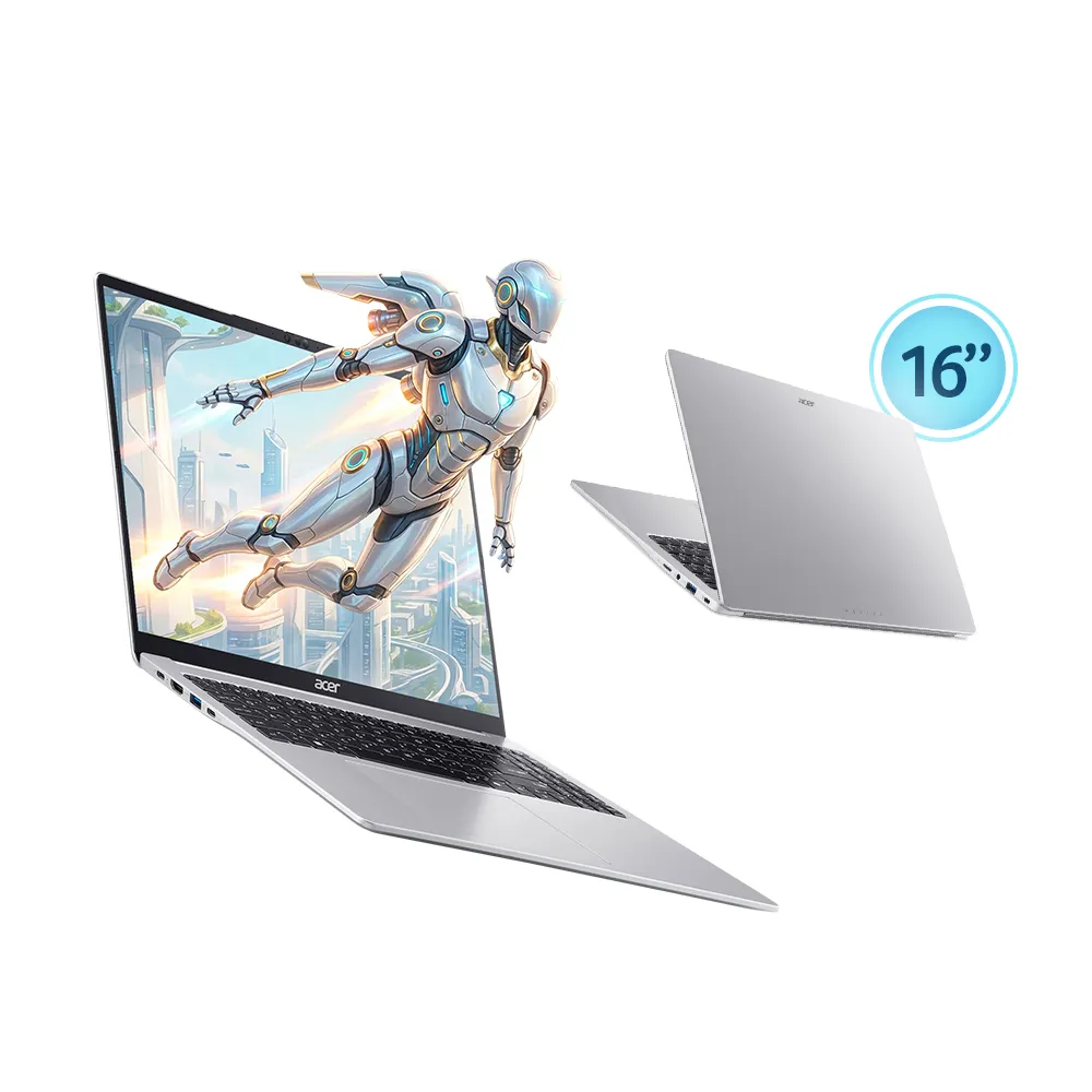 【Acer 宏碁】微軟M365組★16吋Ryzen AI 7文書筆電(Aspire Lite/AL16-63P-R21S/R7-345/16G/512G/W11)