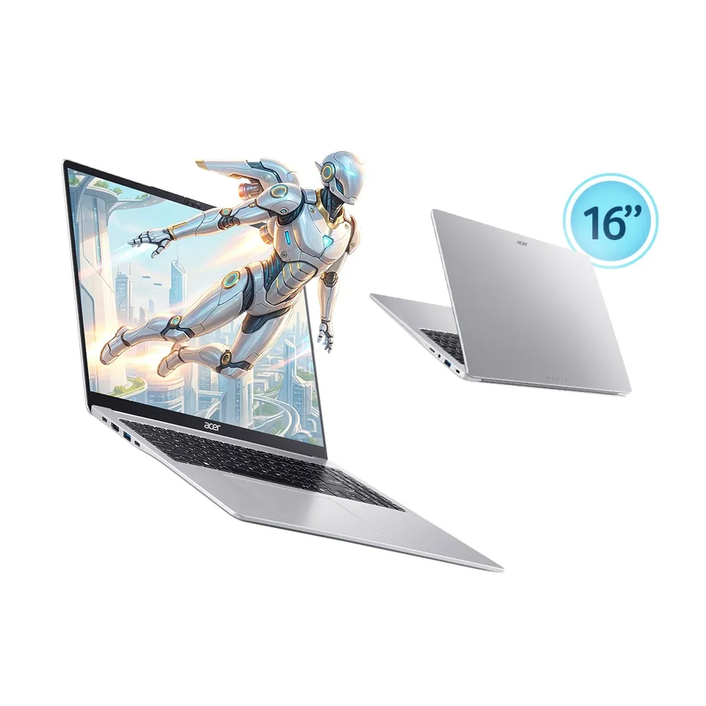 【Acer 宏碁】16吋Ryzen AI 5文書筆電(Aspire Lite/AL16-63P-R7AF/R5-330/16G/512G/W11)