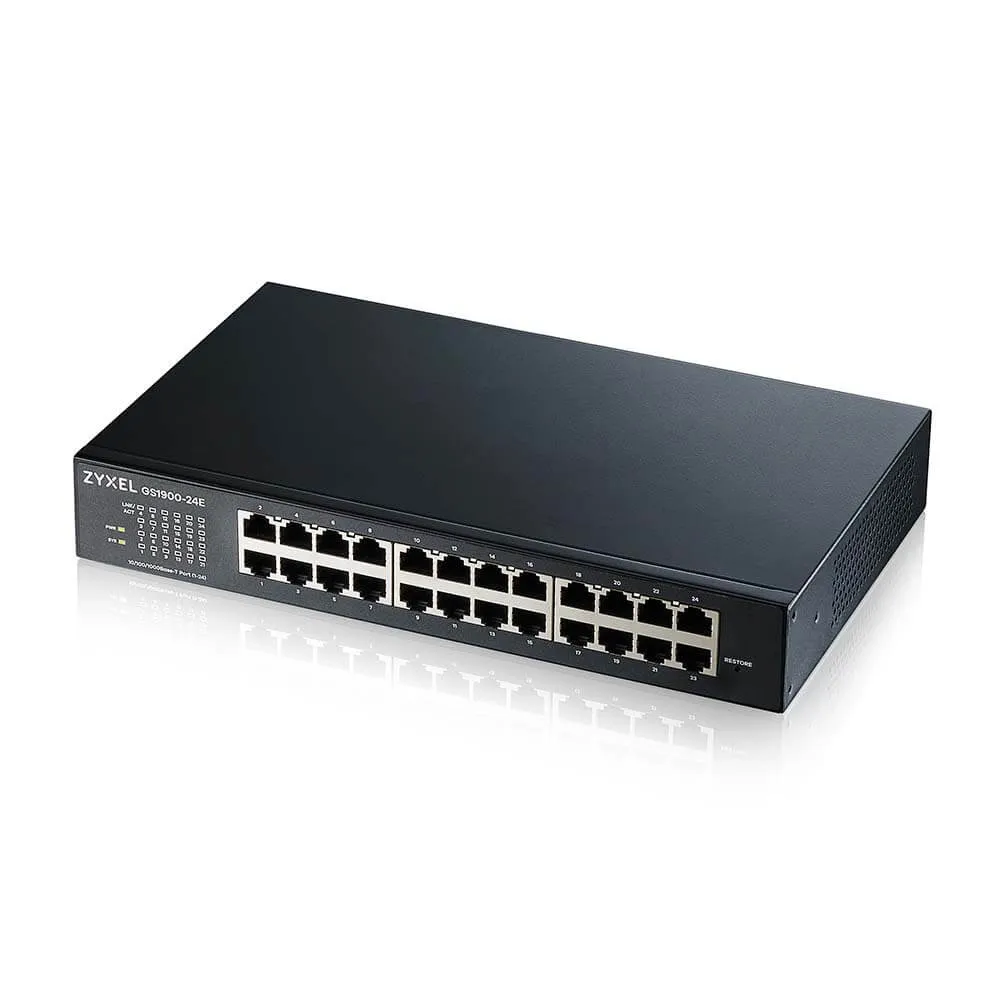 【ZyXEL 合勤】GS1900-24E (Rev.B1) 智慧型網管24埠Gigabit交換器