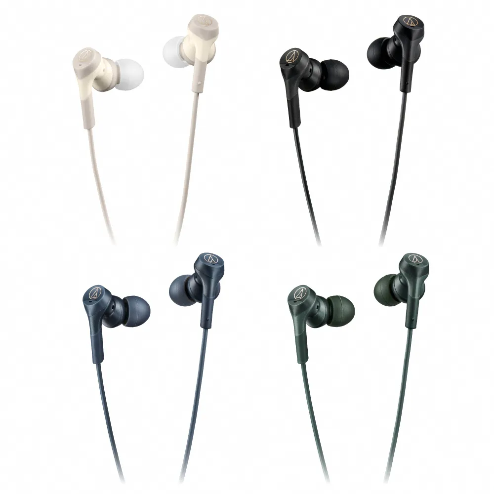 【audio-technica 鐵三角】ATH-CKS330NC USB Type-C 耳塞式降噪耳機(綠色/藍色)