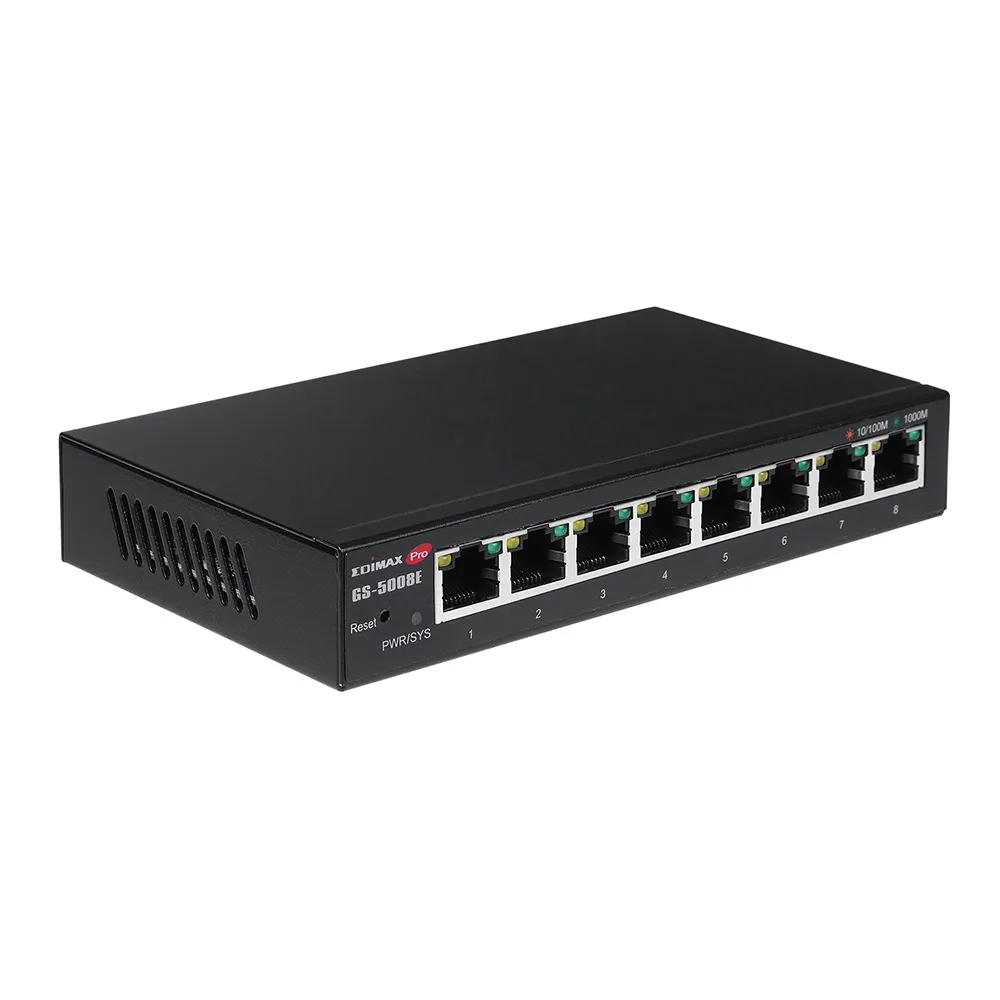 【EDIMAX 訊舟】GS-5008E 台灣製 8埠Gigabit智慧型網路交換器