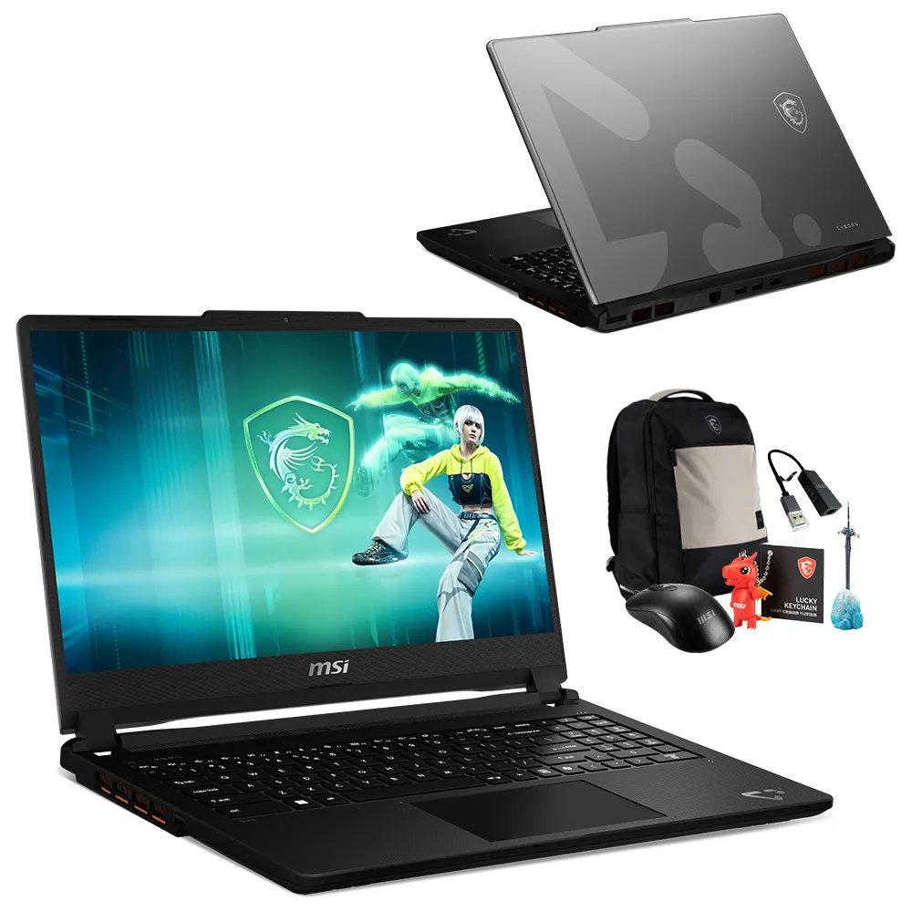 【MSI 微星】▲特仕版 15.6吋 電競筆電(Cyborg 15 Max C2WF-007TW/Core 7-240H/16G/512G+500G/RTX5060/W11)