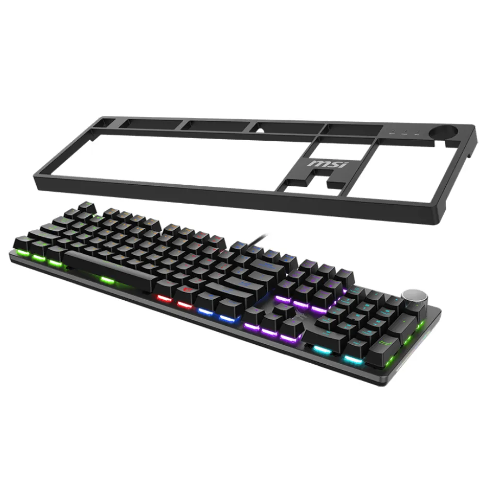 【MSI 微星】FORGE GK320 RED TC 電競鍵盤(機械紅軸)