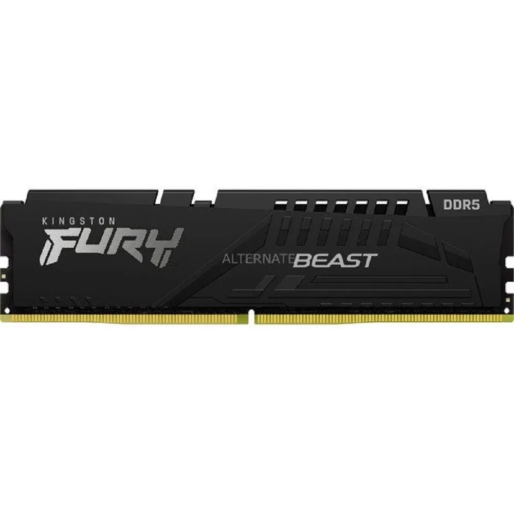 【Kingston 金士頓】FURY Beast DDR5 5600 16GB PC 記憶體 黑 KF556C36BBE-16 *超頻