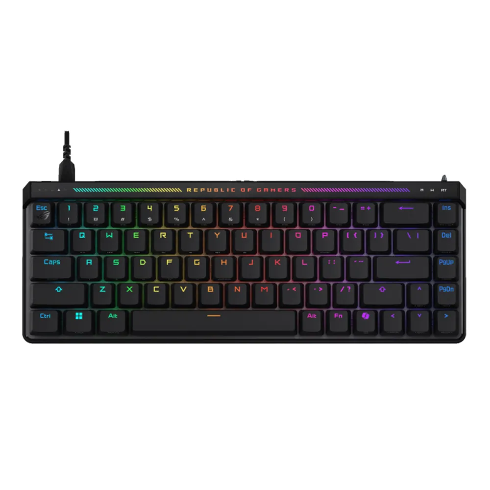 【ASUS 華碩】ROG Falchion Ace HFX 65% 有線電競鍵盤 黑色(ROG HFX 磁軸)