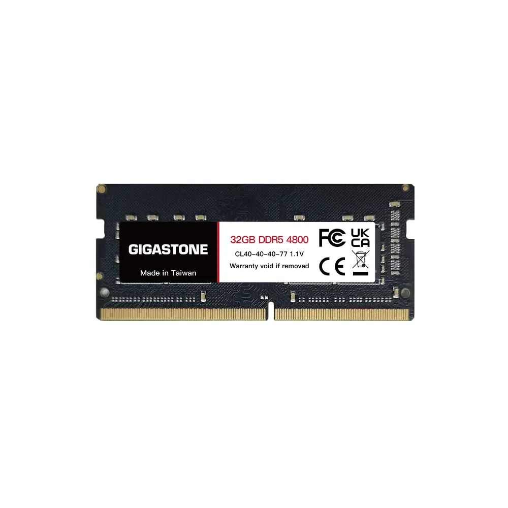 【GIGASTONE 立達】DDR5 4800MHz 32GB 筆記型記憶體單入(NB專用)