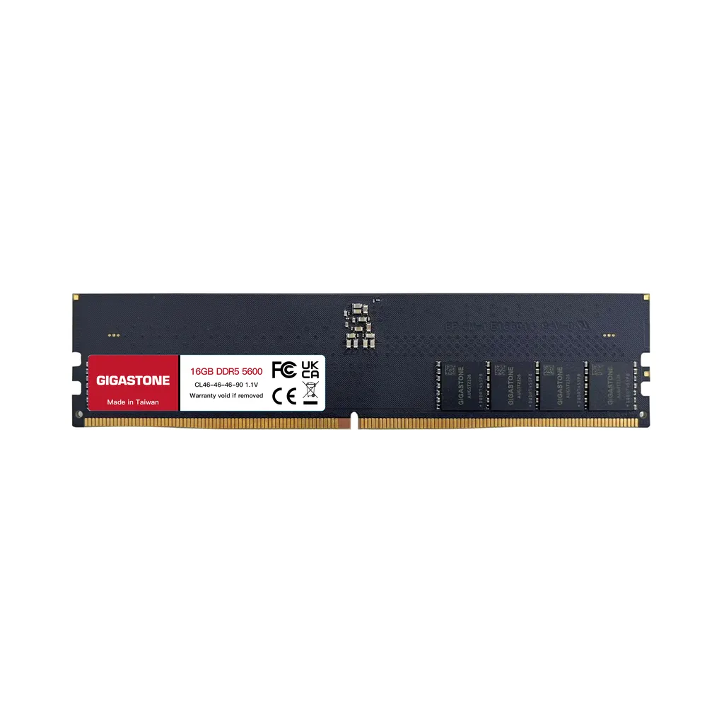 【GIGASTONE 立達】DDR5 5600MHz 16GB 桌上型記憶體單入(PC專用)