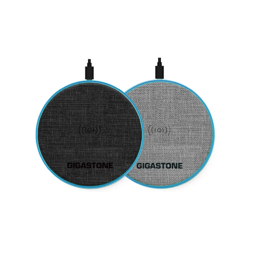 【Gigastone 立達國際】10W布質無線充電盤WP-5310(QI智能辨識/支援iPhone17/16/15/14/13/AirPods耳機)