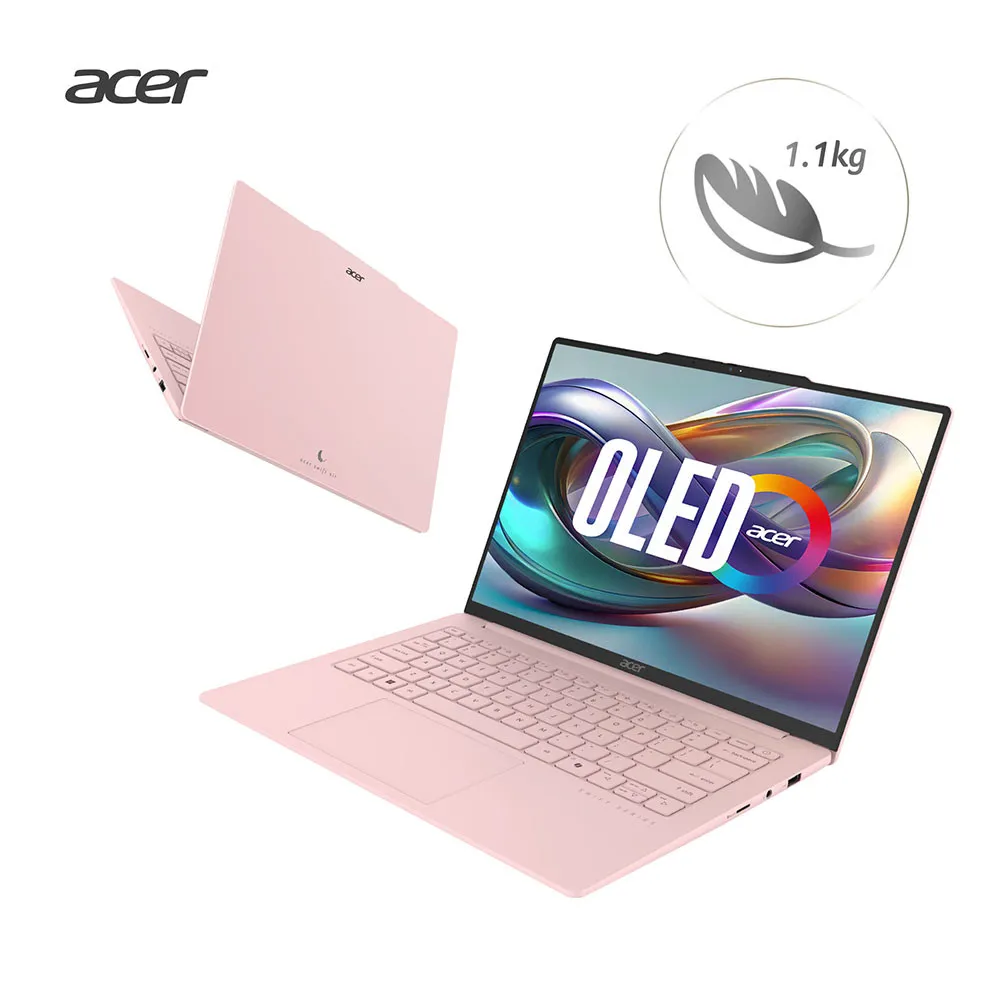【Acer 宏碁】65W快充組★14吋極輕薄OLED AI筆電(Swift Air/SFA14-71M-5001/Ultra5-125H/16G/512G/W11)