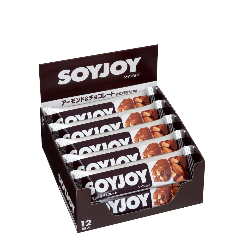 【SOYJOY】大豆營養棒-杏仁巧克力風味30g(12入/盒-膳食纖維 無添加麵粉 不含膽固醇 能量補充)