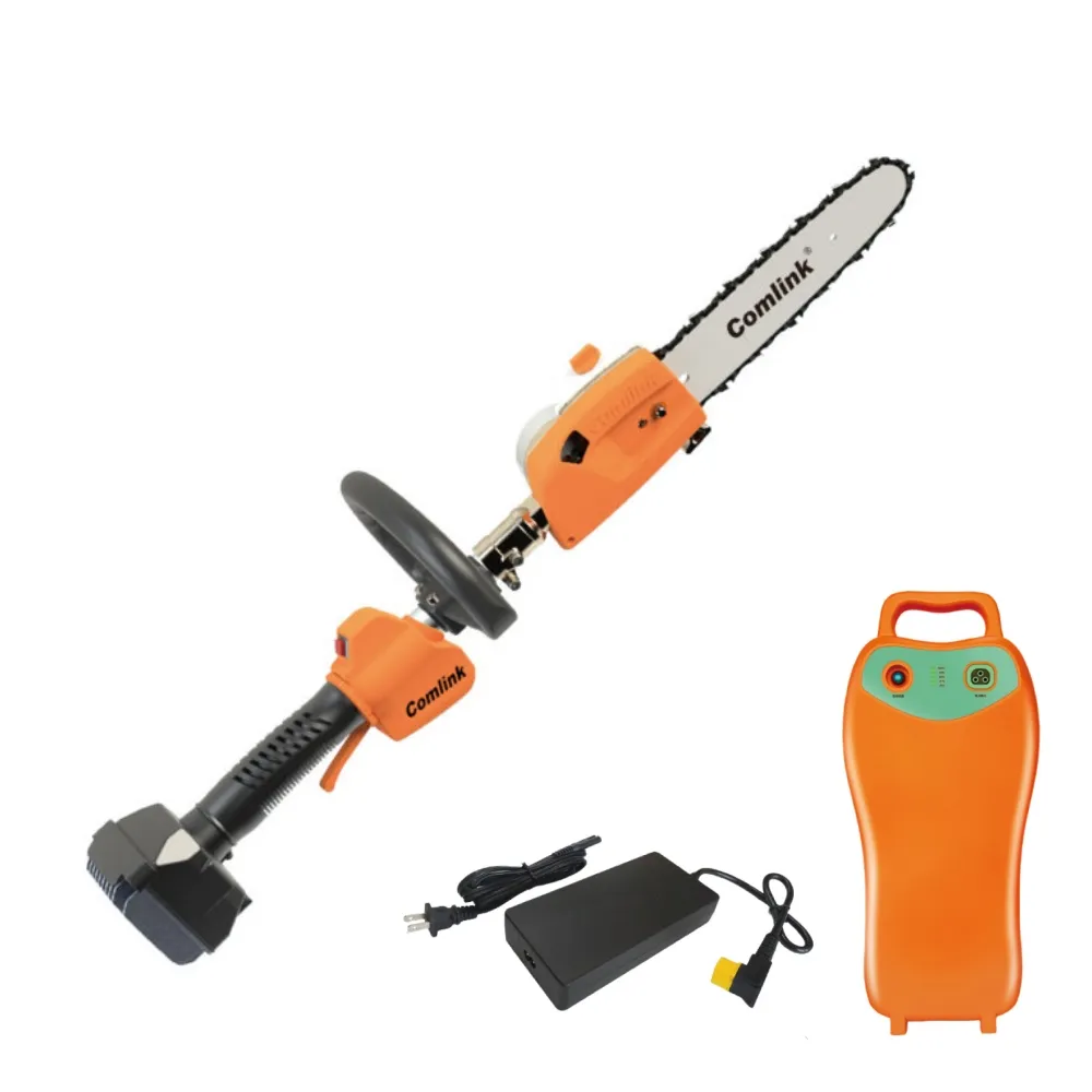 【BLDC 東林】專業型手持鏈鋸機+高動力電池+充電器(CK-400+V7 20Ah鋰電池版)