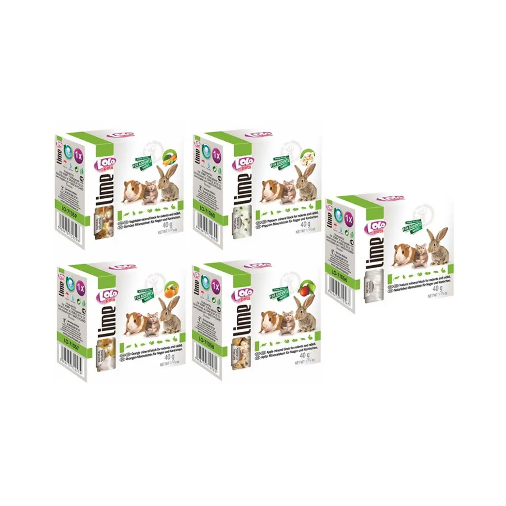 【LOLO】小動物礦物質磨牙石 40g*9入組(鼠兔零食保健)
