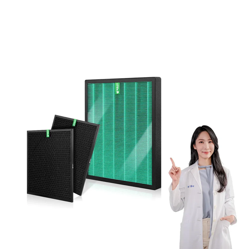 【綠綠好日】二年份濾網_適用 Coway AP-1019C 積木機 玩美雙禦空氣清淨機 HEPA抗菌濾網(濾芯)