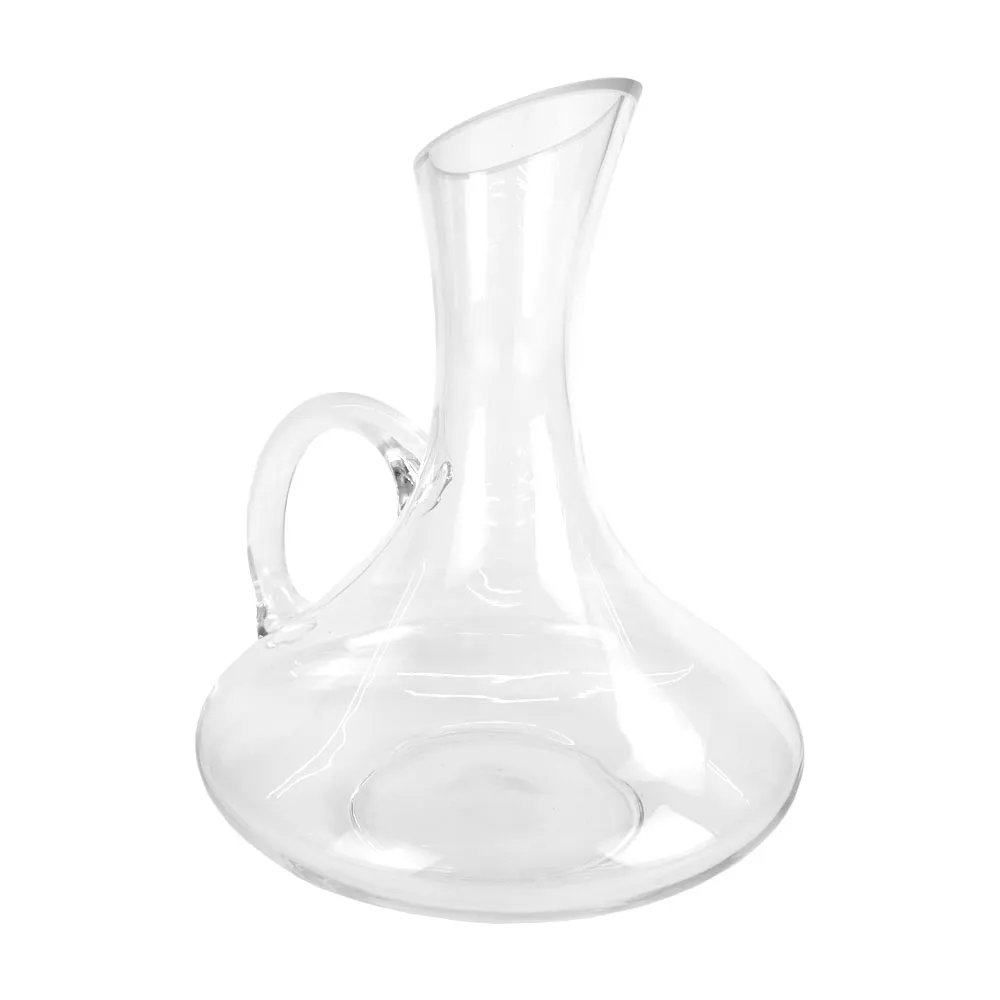 【MASTER】紅酒醒酒器 引酒器 1800ml 醒酒瓶 紅酒酒具 玻璃壺 醒酒壺 618-DCT1800(水晶玻璃帶把 分酒器)