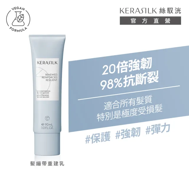 【KERASILK】髮繃帶重建乳90ml☆絲馭洸特殊個別處方(所有髮質適用/強韌修復/防止斷髮分岔/免沖)