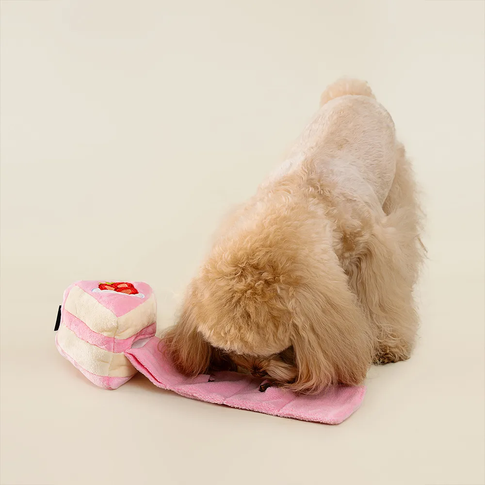 【CHEWFFON】草莓夾心 藏食玩具(嗅聞玩具 狗狗玩具 寵物玩具 有聲玩具)
