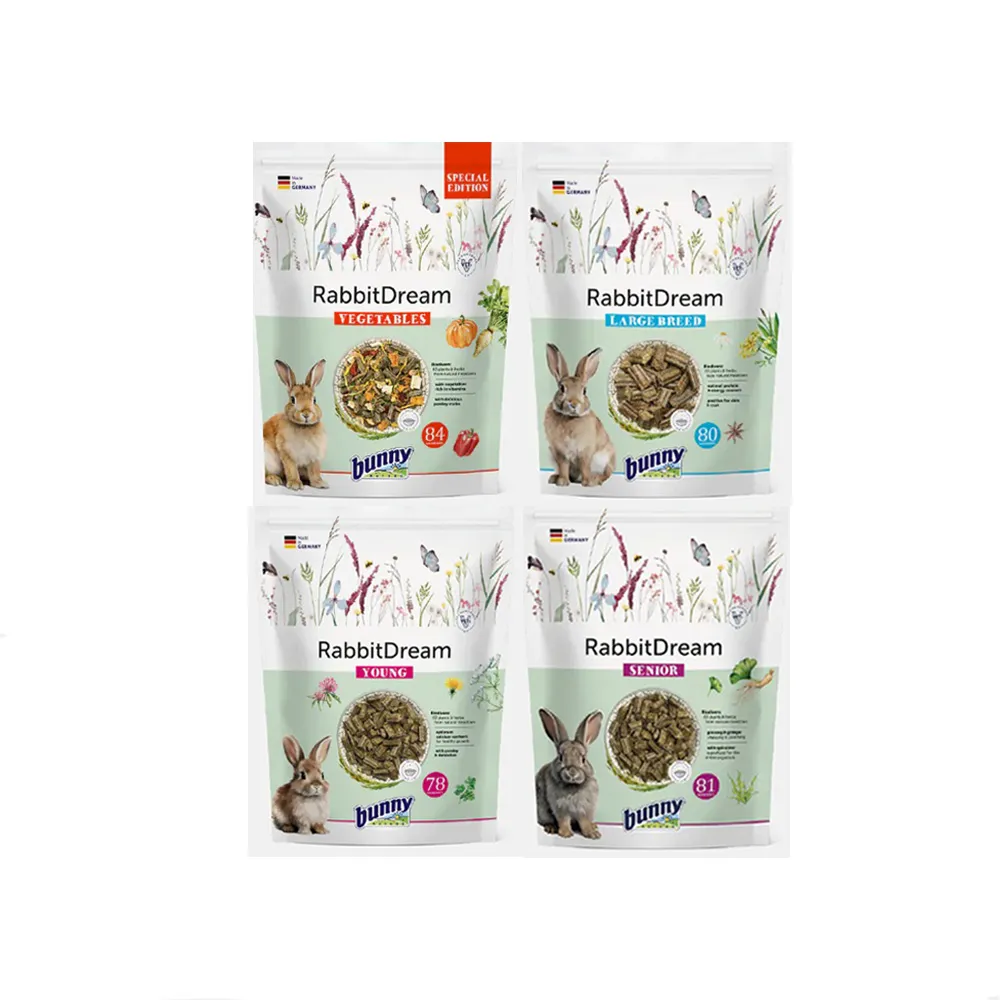 【Bunny Nature 德國邦尼】夢想兔三柱顆粒 無糖配方1.5kg 2包組(幼兔/成兔/高齡兔/兔飼料)