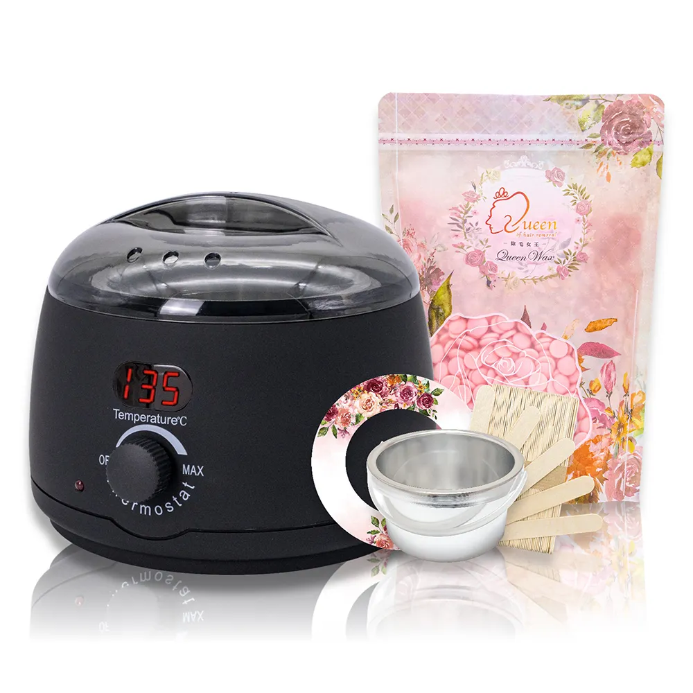 【QueenWax 除毛女王】熱蠟除毛入門套裝組合(居家除毛好簡單)
