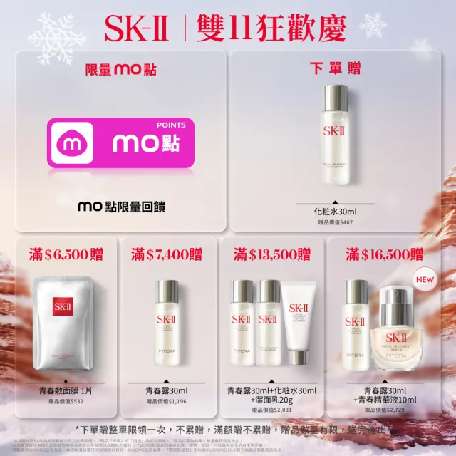 【SK-II】官方直營 肌源賦能煥顏精華 75ml(抗老/緊緻/淡化細紋/雙11)