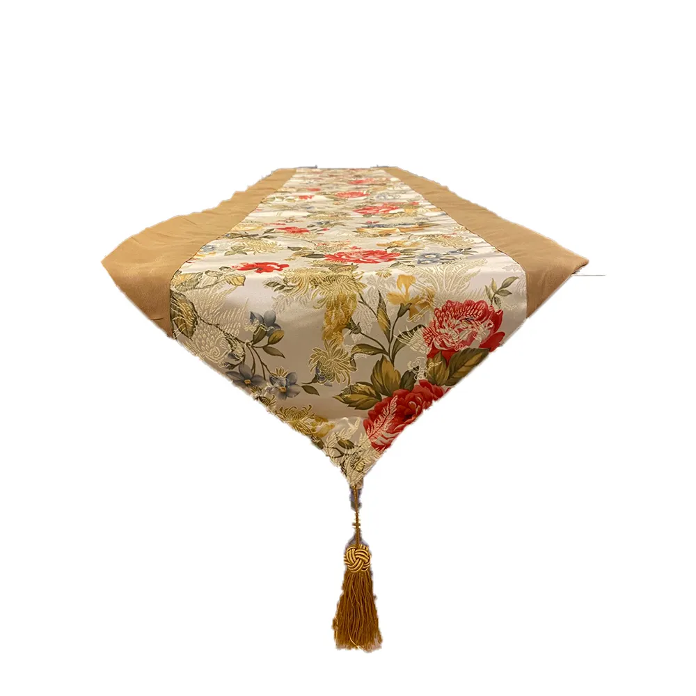 【J&N】香妮仿絲檯布38*130●金色(1入)