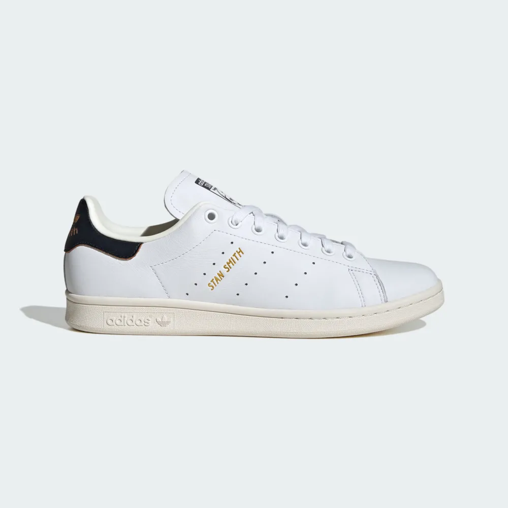 【adidas 愛迪達】Stan Smith 男女 運動休閒鞋 經典 史密斯 皮革 百搭 奶油底 白黑(JH7429)