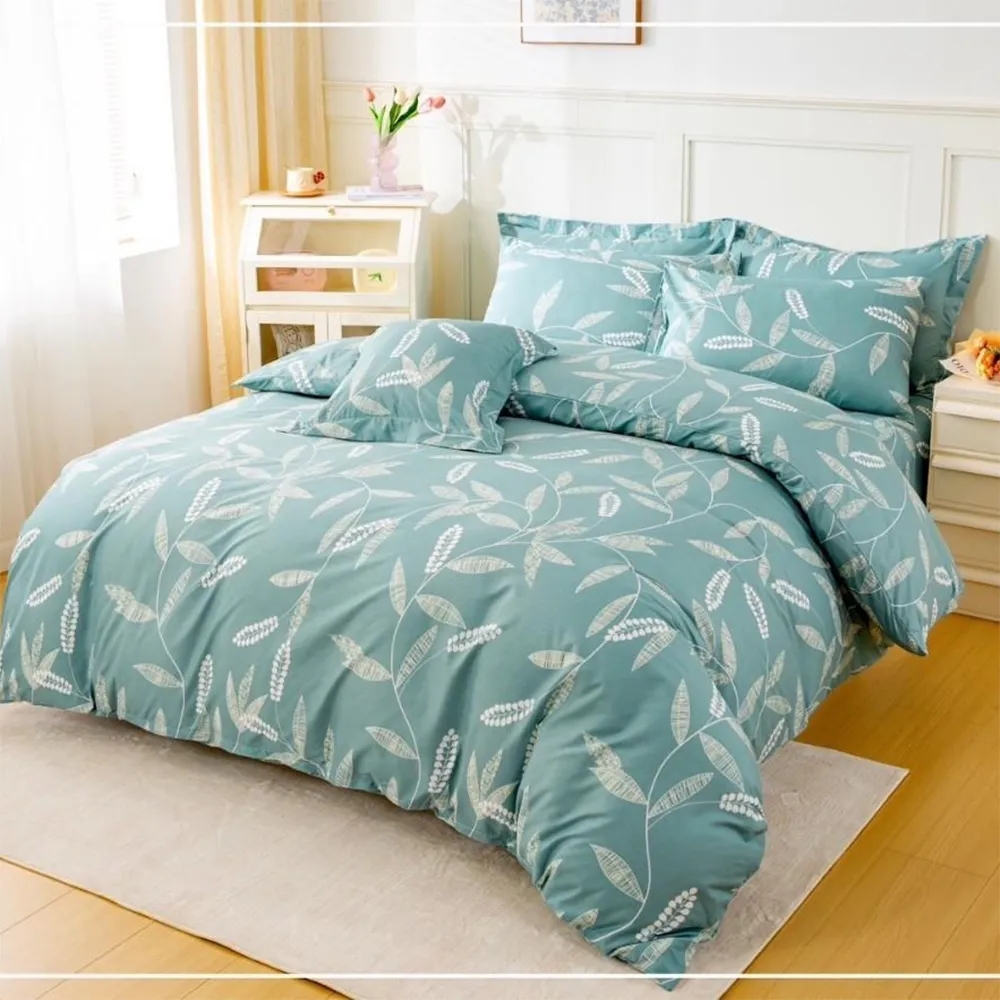 【AmoreCasa】買1送1 MIT抗菌銀離子柔適棉四季被套(雙人/多款任選/親膚舒適/四季好用)