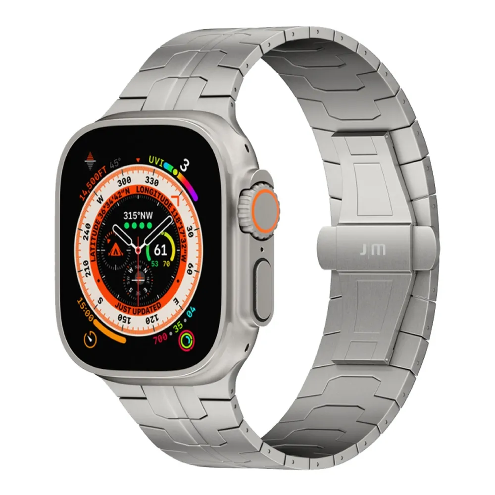 【Just Mobile】AppleWatch Ultra3/2/Ultra 49mm 鈦合金錶帶-極限款(相容 49mm Apple Watch)