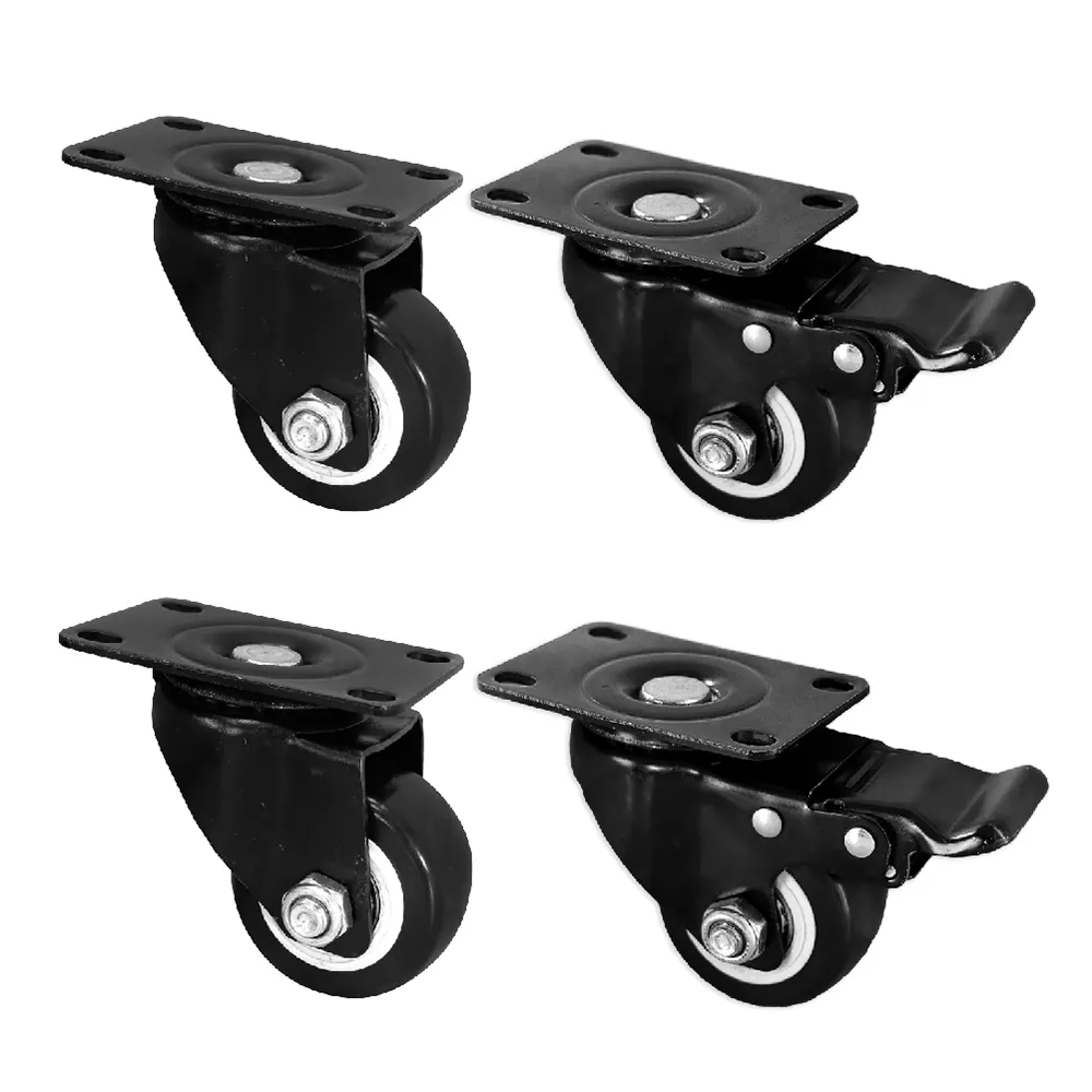 【LOGIS】2.5吋 360度萬向煞車輪(板車輪 工具車輪  推車輪 滑輪 滾輪)