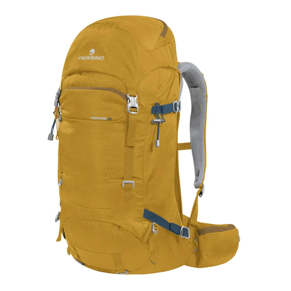 【FERRINO】雙11 Finisterre 38 登山健行網架背包 75742 鵝黃色(後背包 登山背包 大容量背包)