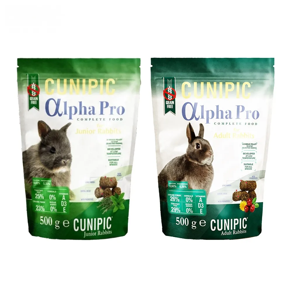 【CUNIPIC】頂級無穀幼兔｜成兔飼料 500g*3包組(兔糧)