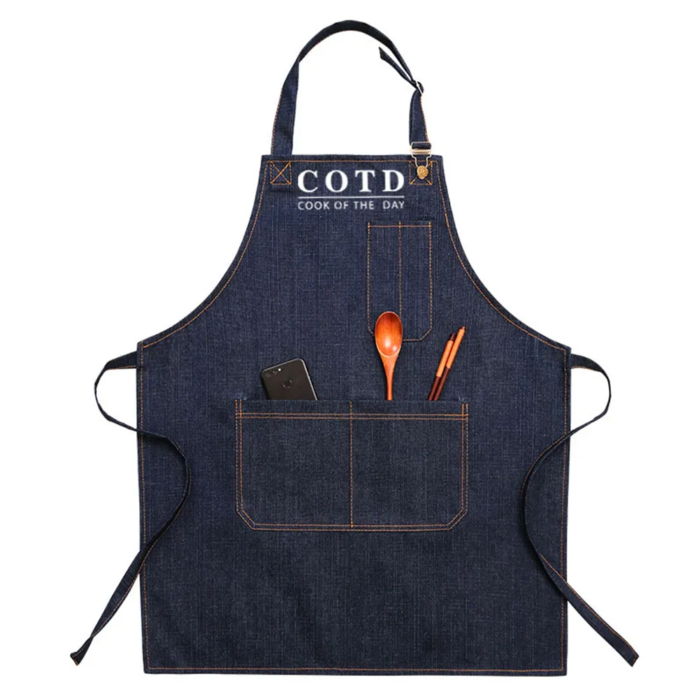 【COTD】品牌質感單寧圍裙(牛仔圍裙烹飪圍裙料理圍裙工作圍裙單寧圍裙圍裙黑圍裙)