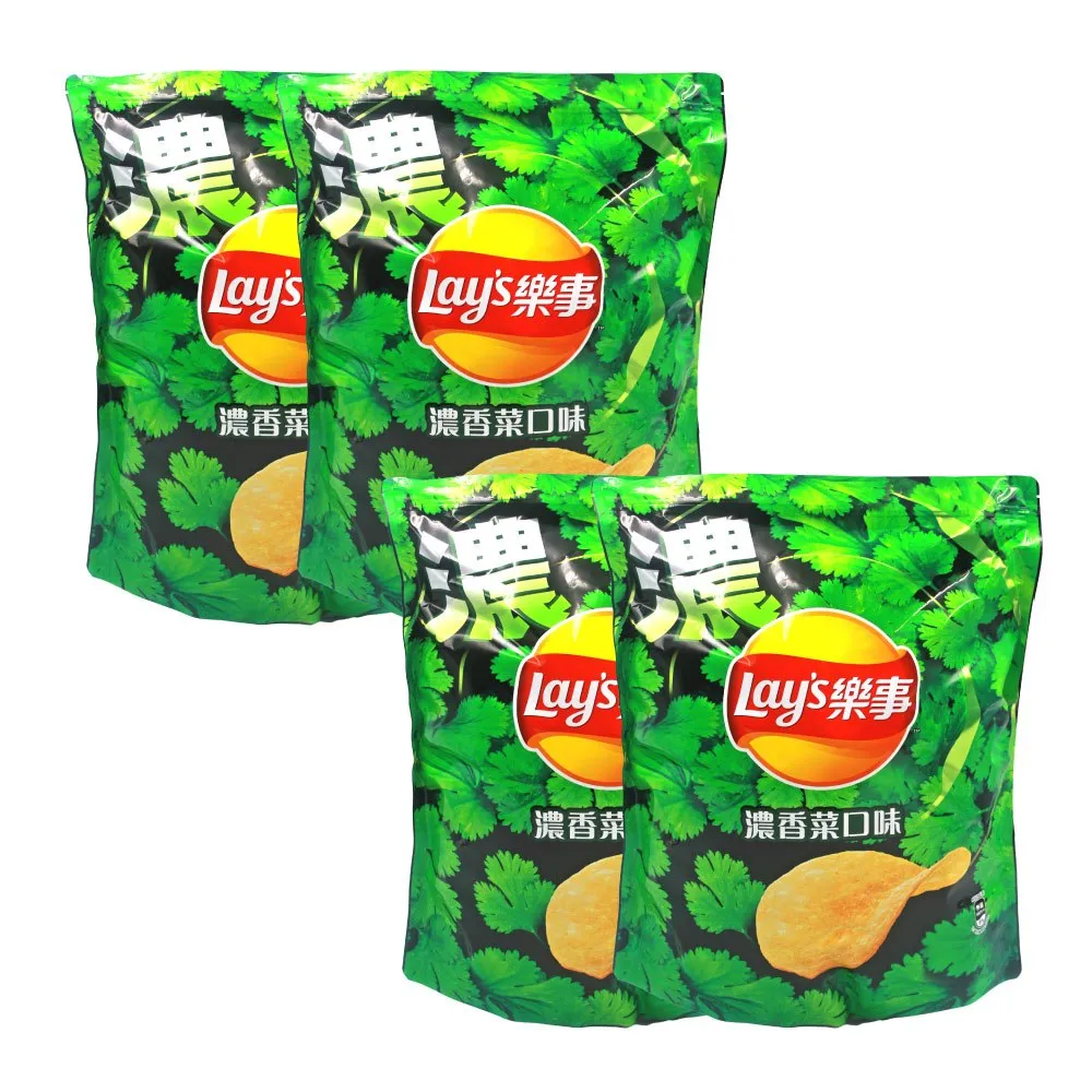 【Lay’s 樂事】濃香菜風味洋芋片x4入(580公克)