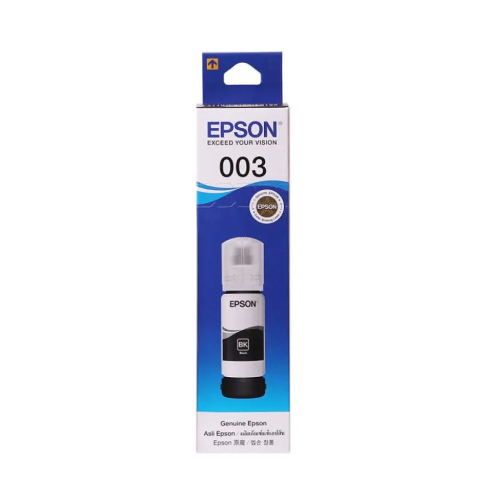 【EPSON】官方直營 003 黑色墨水瓶 65ml(T00V100)(L1210/L3210/L3216/L3550/L3556/L3560/L5290/L5296/L5590