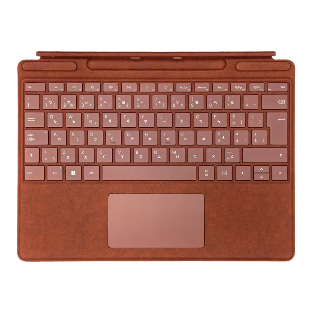 【Microsoft 微軟】A級福利品 Surface Pro 8/9/X/11 原廠實體鍵盤保護蓋 特製版(歐洲規格/有筆槽無筆)