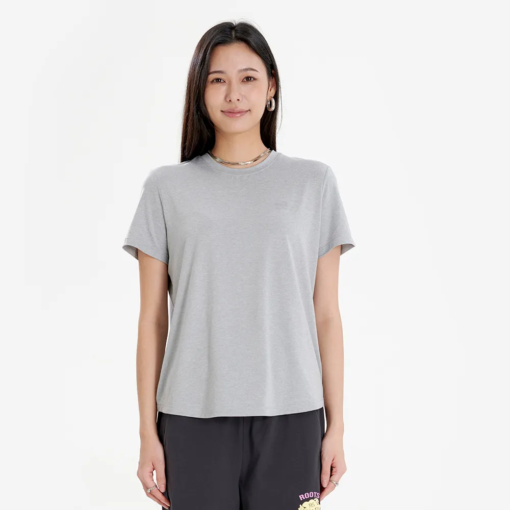【Roots】RENEW KNIT CLASSIC 短袖上衣 (灰色)