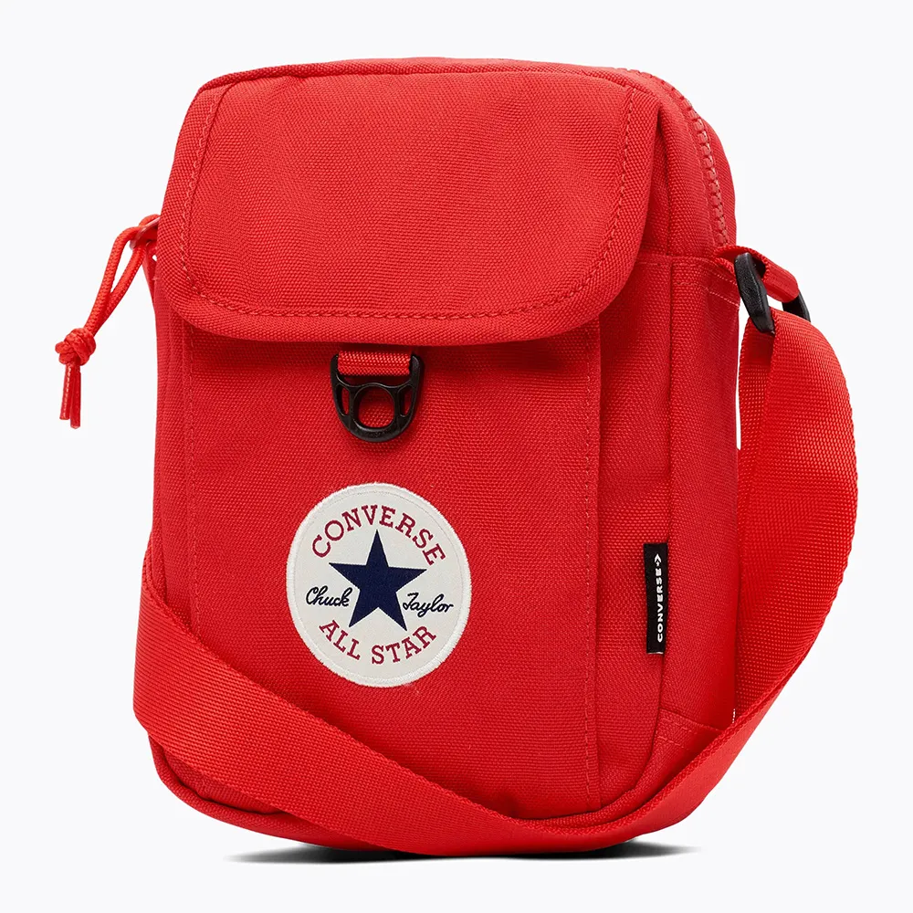 【CONVERSE】匡威 ALL STAR 經典復古紅色斜跨包 隨身腰包 側背單肩包 隨身小包 曖昧禮物(10020540A08)