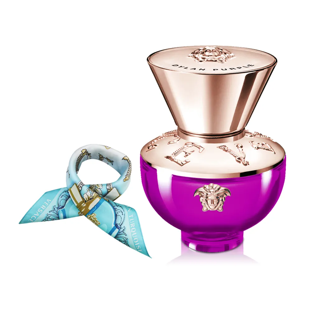 【VERSACE 凡賽斯】狄倫紫女性淡香精30ml-贈限量絲巾(專櫃公司貨)
