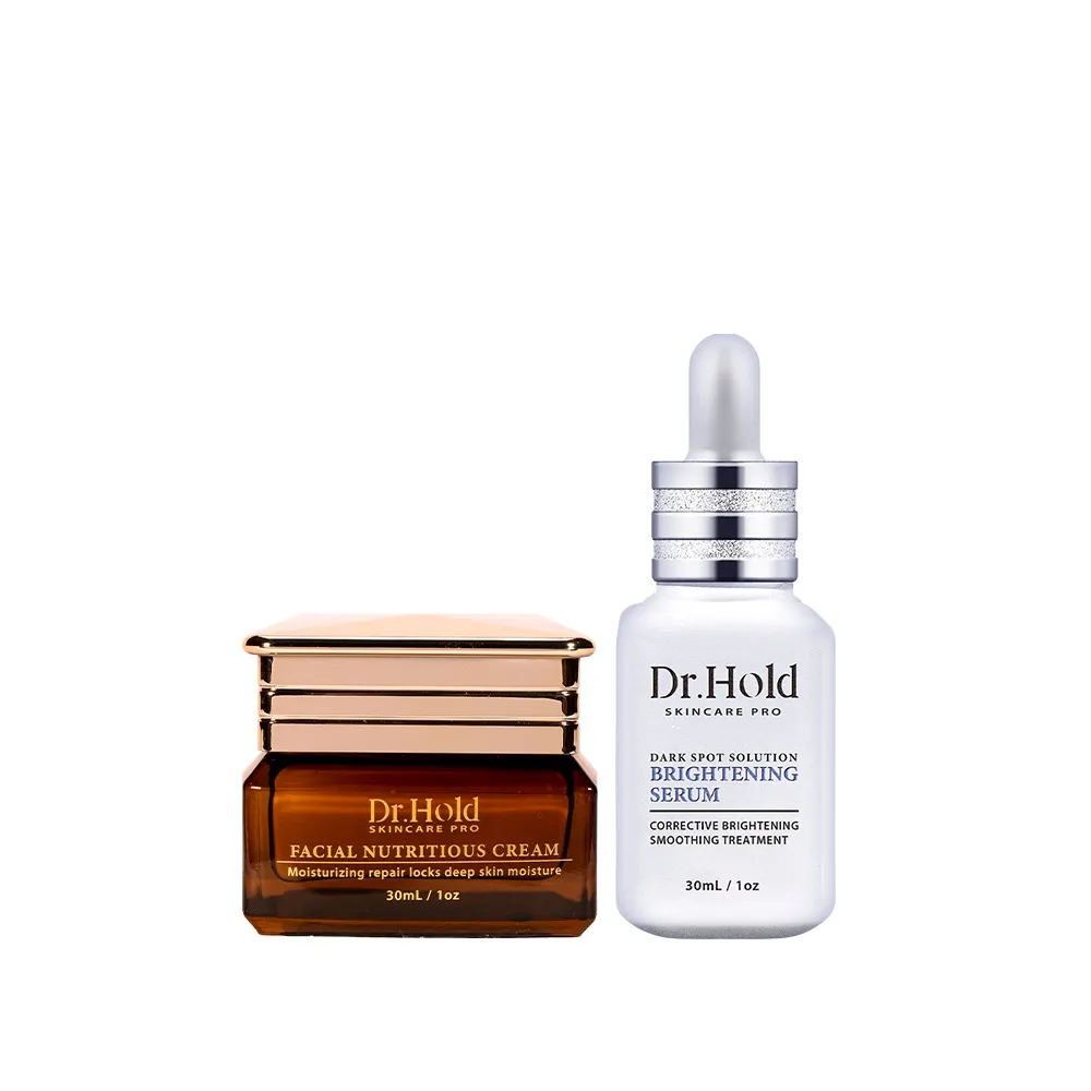 【dr.hold 黛后】激光亮白精華30ml + 賦活保濕緊緻霜30ml(保濕/修復/撫紋)