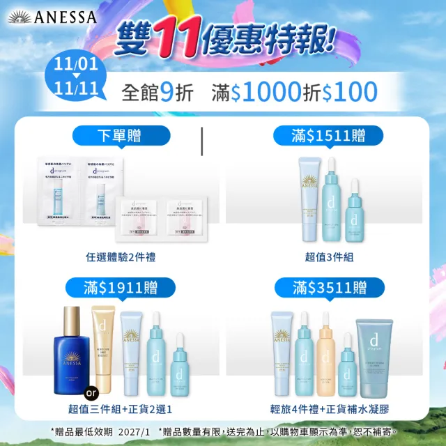 【ANESSA 安耐曬】金鑽高效防曬噴霧NA 60g(全新改版//防水耐汗)