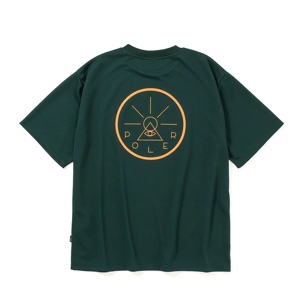 【POLER STUFF】日本限定 POLER QUICK DRY MESH TEE 快乾網眼T恤 / 清涼神Tee(綠色)