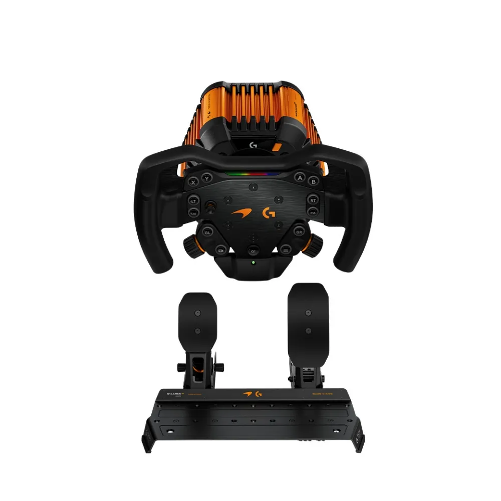 【Logitech G】RS50 麥拉倫賽車模擬方向盤組合(電競/賽車/方向盤+踏板/麥拉倫/Logitech/PlayStation/PC/)