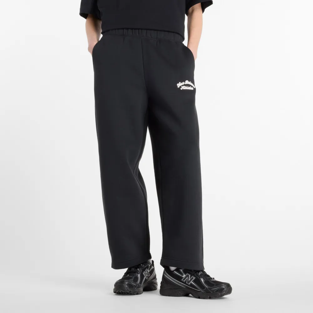 【NEW BALANCE】NB 棉質刷毛長褲_WP53500BK_女性_黑色(美版 版型偏大)