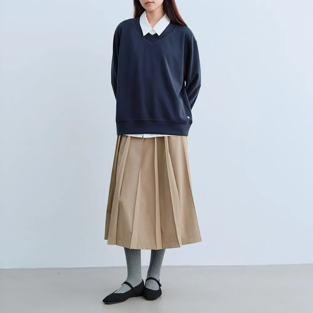 【PROJEXT】SKIN X 柔膚V領大學T(Tenderism V-Neck Sweatshirt)